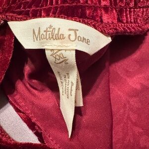 Matilda Jane Red Velvet Dress XXL